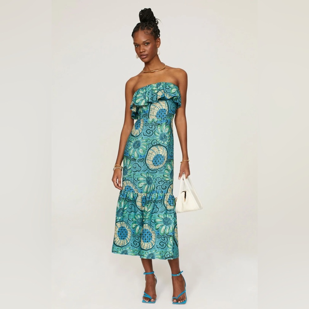 Rhode Thea Strapless Midi Dress‎